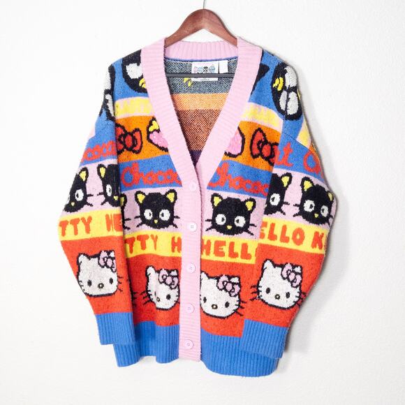Forever 21 Sweaters - Forever 21 Women’s Hello Kitty Sweater Multicolor Kawaii Print Kidcore Size 1XL